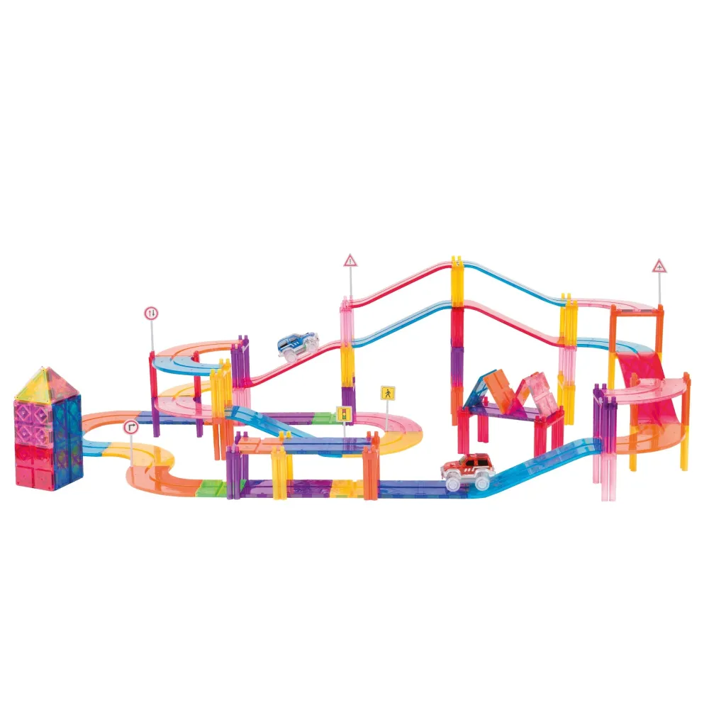 Braintoys Imanix Pista de Carreras 105 piezas ·*Niños Construcciones Magnéticas|Imanix