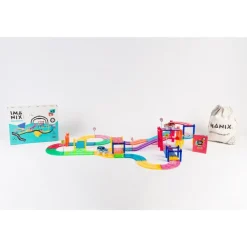 Braintoys Imanix Pista de Carreras 50 piezas ·*Niños Construcciones Magnéticas|Imanix