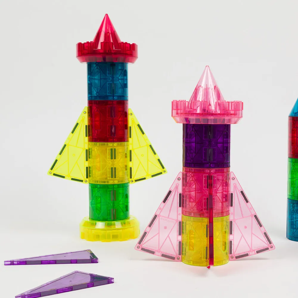 Braintoys Imanix Rocket Castle 64 piezas ·*Niños Construcciones Magnéticas|Imanix