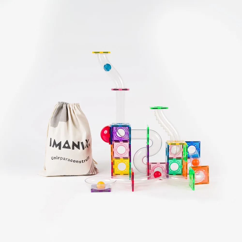 Braintoys Imanix Tobogán 70 piezas ·*Niños Construcciones Magnéticas|Imanix