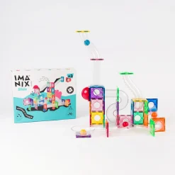 Braintoys Imanix Tobogán 70 piezas ·*Niños Construcciones Magnéticas|Imanix