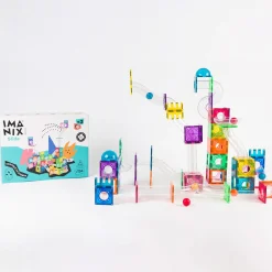 Braintoys Imanix Tobogán 134 piezas ·*Niños Construcciones Magnéticas|Imanix
