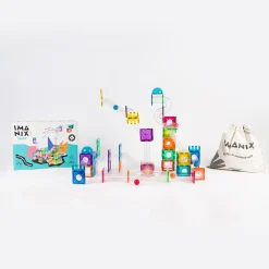Braintoys Imanix Tobogán 134 piezas ·*Niños Construcciones Magnéticas|Imanix