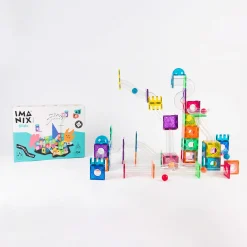 Braintoys Imanix Tobogán 134 piezas ·*Niños Construcciones Magnéticas|Imanix