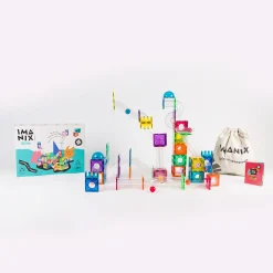 Braintoys Imanix Tobogán 134 piezas ·*Niños Construcciones Magnéticas|Imanix