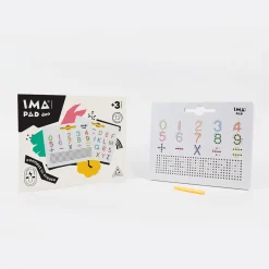 Braintoys Imapad Duo letras y números ·*Niños Construcciones Magnéticas|Juegos De Viaje