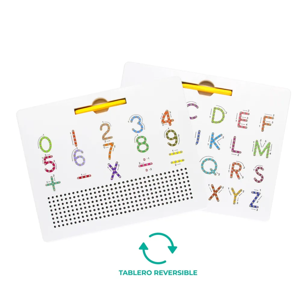 Braintoys Imapad Duo letras y números ·*Niños Construcciones Magnéticas|Juegos De Viaje