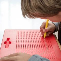 Braintoys Imapad Rojo ·*Niños Construcciones Magnéticas|Juegos De Viaje