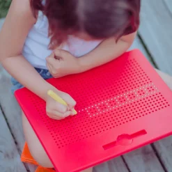 Braintoys Imapad Rojo ·*Niños Construcciones Magnéticas|Juegos De Viaje