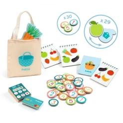 Djeco Imitación Léa & Milo little market ·*Niños Cocinas De Madera Y Accesorios Juguete