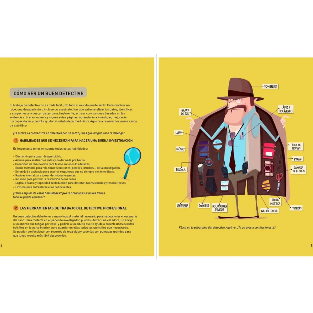 Combel Investigación en curso - Sigue la pista*Niños Libros Pasatiempos Para Niños Y Niñas