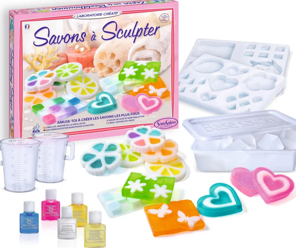 Sentosphère Jabón para esculpir figuras · Sentosphere*Niños Kit De Manualidades|Juguetes Y Juegos Motricidad Fina
