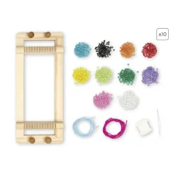 Janod Joyas Pop de cuentas y telar ·*Niños Kit De Manualidades