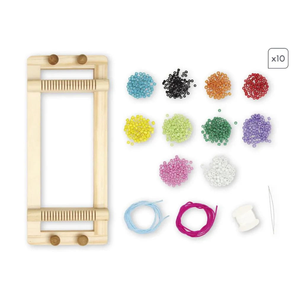 Janod Joyas Pop de cuentas y telar ·*Niños Kit De Manualidades