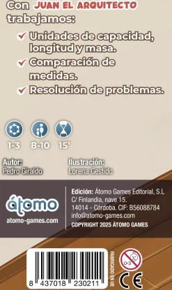 Átomo Games Juan el arquitecto-Club A*Niños Átomo Games|Juegos De Mesa De Viaje