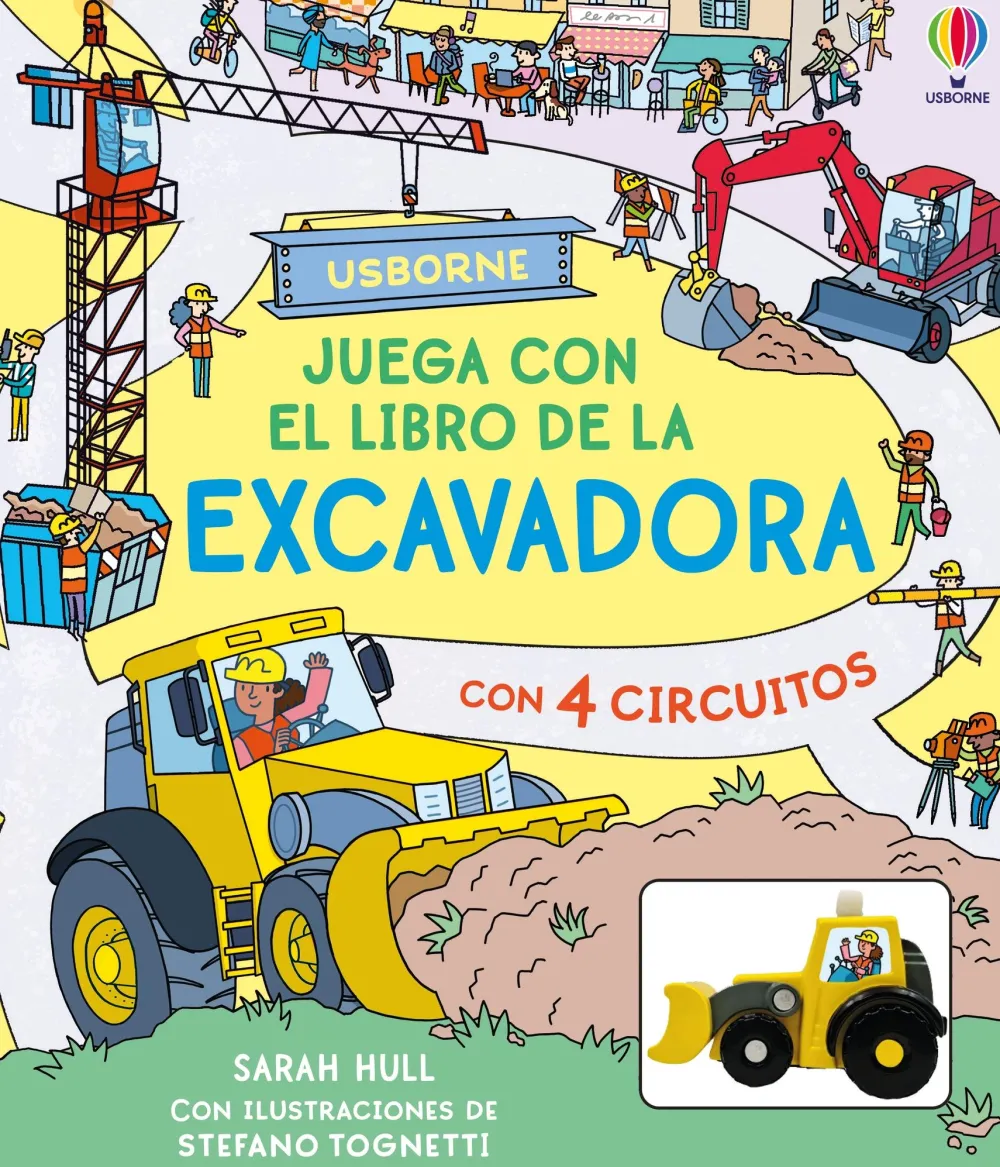Usborne Juega con el libro de la excavadora* Álbumes Ilustrados Infantiles