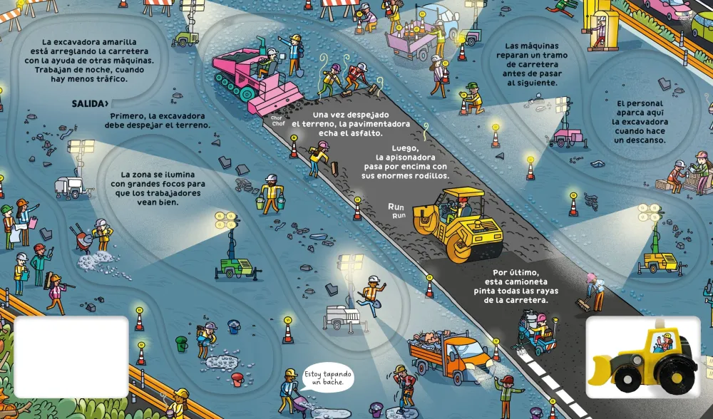 Usborne Juega con el libro de la excavadora* Álbumes Ilustrados Infantiles