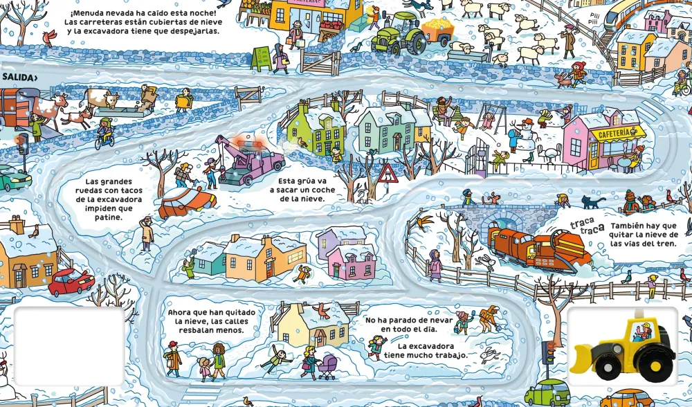 Usborne Juega con el libro de la excavadora* Álbumes Ilustrados Infantiles