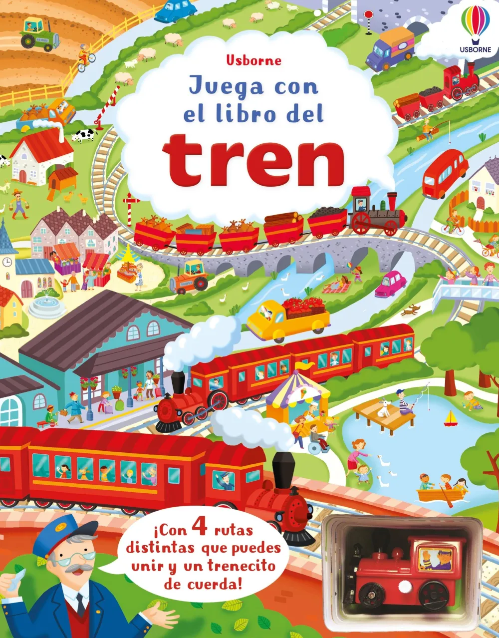 Usborne Juega con el libro del tren* Álbumes Ilustrados Infantiles