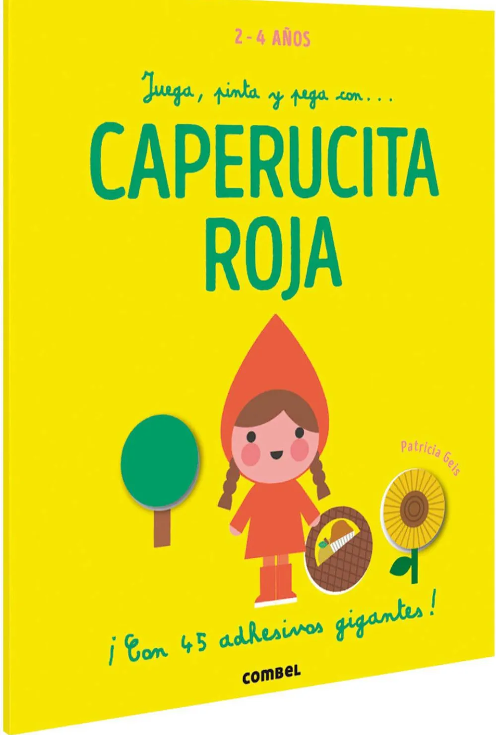 Combel Juega, pinta y pega con...Caperucita Roja*Niños Libros De Pegatinas|Libros Para Colorear