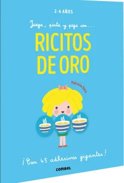 Combel Juega, pinta y pega con...Ricitos de Oro*Niños Libros De Pegatinas|Libros Para Colorear