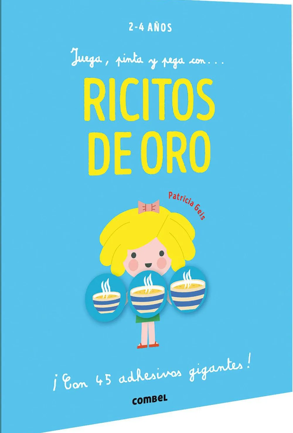 Combel Juega, pinta y pega con...Ricitos de Oro*Niños Libros De Pegatinas|Libros Para Colorear