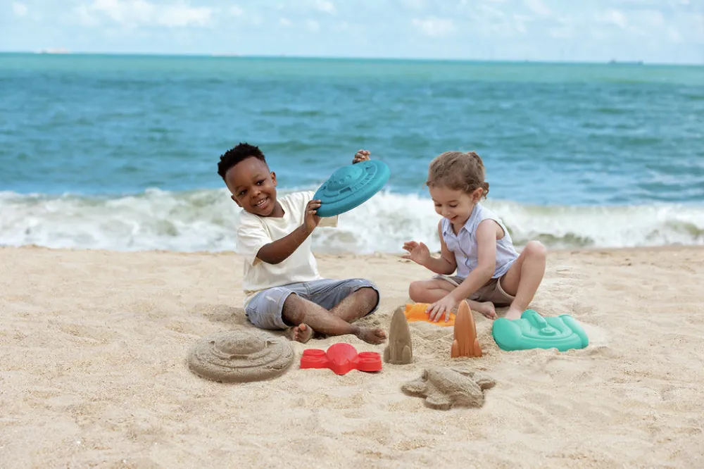 Hape Juego de arena Naves Espaciales ·*Niños Juguetes De Playa|Juguetes De Playa