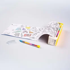 Omy Juego de bolsillo para colorear Atlas+8 pinturas ·*Niños Libros Para Colorear|Libros Para Colorear