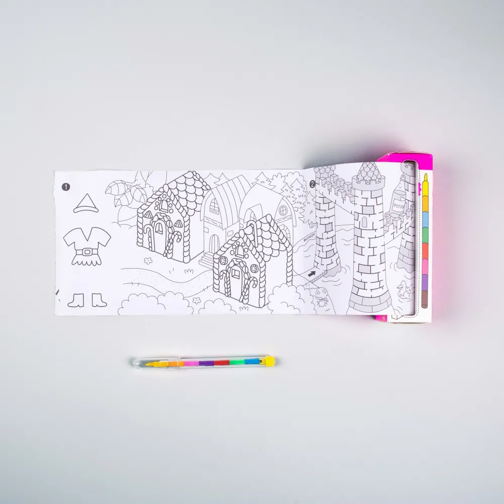 Omy Juego de bolsillo para colorear Magic+8 pinturas ·*Niños Libros Para Colorear|Libros Para Colorear