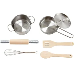 Hape Juego de cocina para Chef ·*Niños Cocinas De Madera Y Accesorios Juguete|Juguetes Waldorf