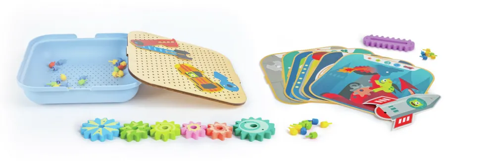 Hape Juego de engranajes ·*Niños Juguetes Y Juegos Motricidad Fina|Juguetes Montessori