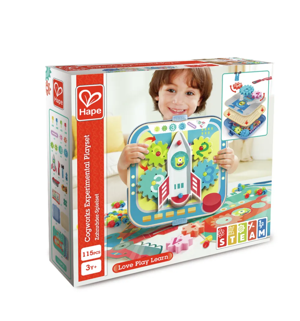 Hape Juego de engranajes ·*Niños Juguetes Y Juegos Motricidad Fina|Juguetes Montessori