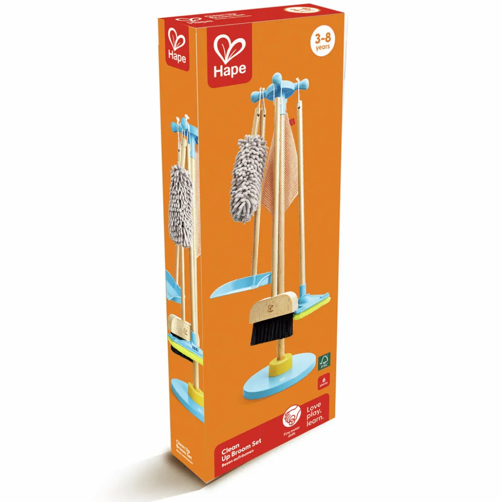 Hape Juego de limpieza con escoba ·*Niños Juguetes Waldorf|Juguetes Montessori
