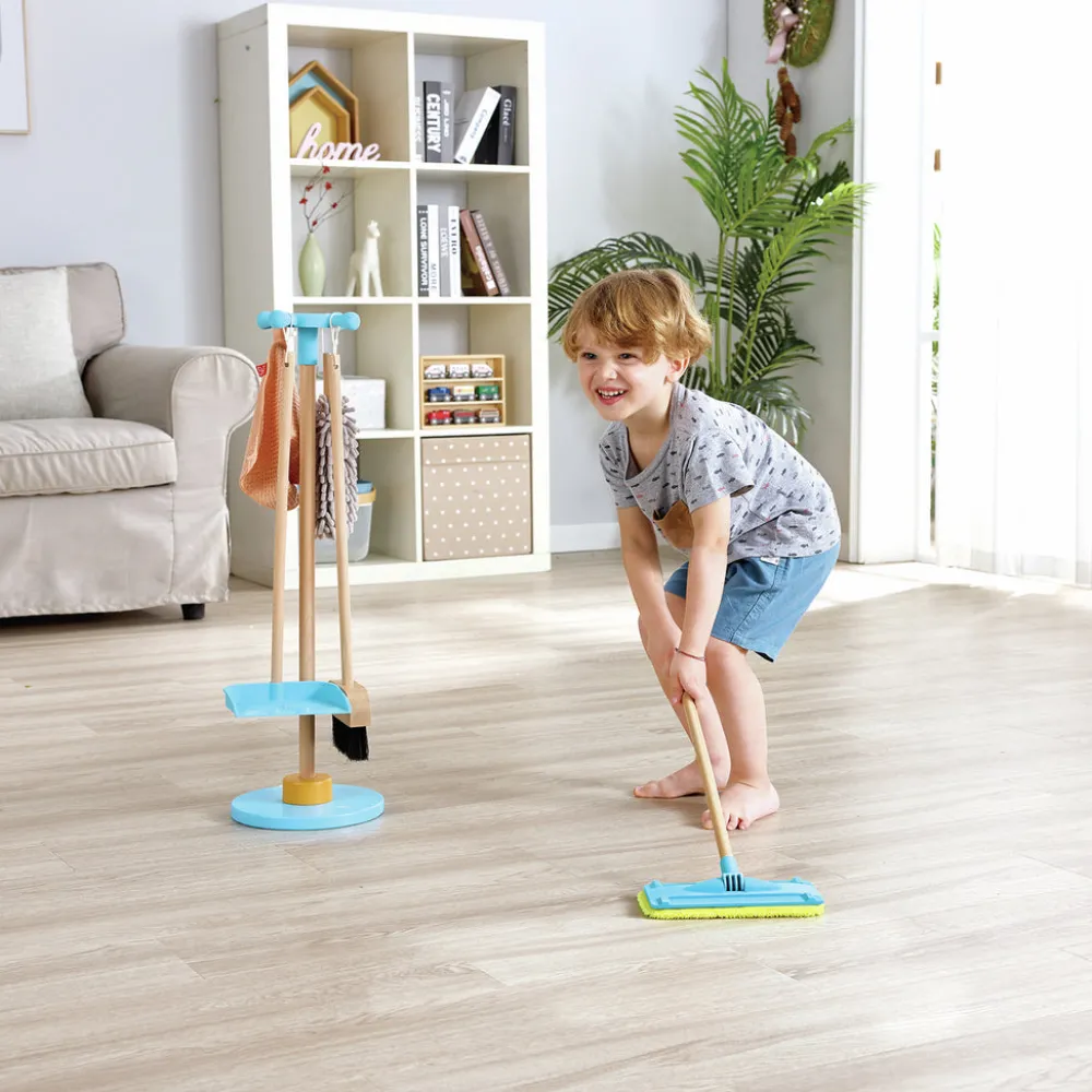 Hape Juego de limpieza con escoba ·*Niños Juguetes Waldorf|Juguetes Montessori