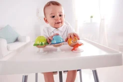 Hape Juego de Sonajeros con Ventosa ·*Niños Juguetes De Madera Para Niños|Juguetes De Estimulación Para Bebé