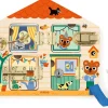 Djeco Juego educativo Cabanalock ·*Niños Juguetes Montessori|Juguetes Y Juegos Motricidad Fina