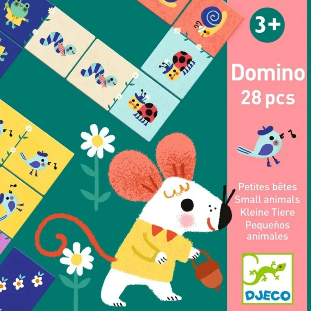 Djeco Juego educativo Domino pequeños animales ·*Niños Djeco|Juguetes Montessori
