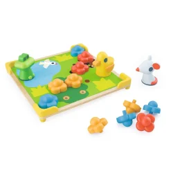 Djeco Juego educativo Mosaico Ducky & Co ·*Niños Juguetes Montessori|Juguetes Y Juegos Motricidad Fina
