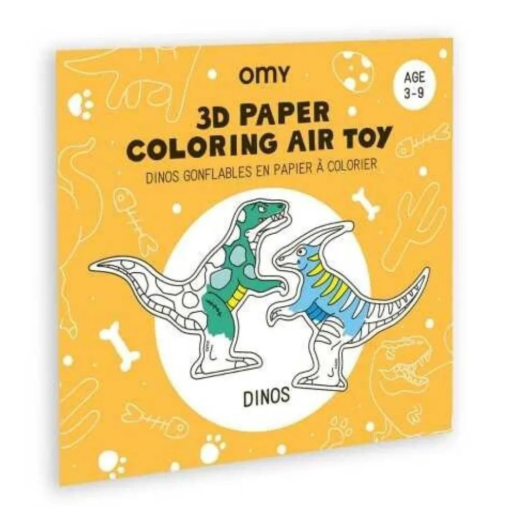 Omy Juego Dinos para colorear e inflar*Niños Juegos De Viaje
