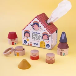 Londji Juguete madera Los Tres Cerditos ·*Niños Juguetes Waldorf|Juguetes Montessori