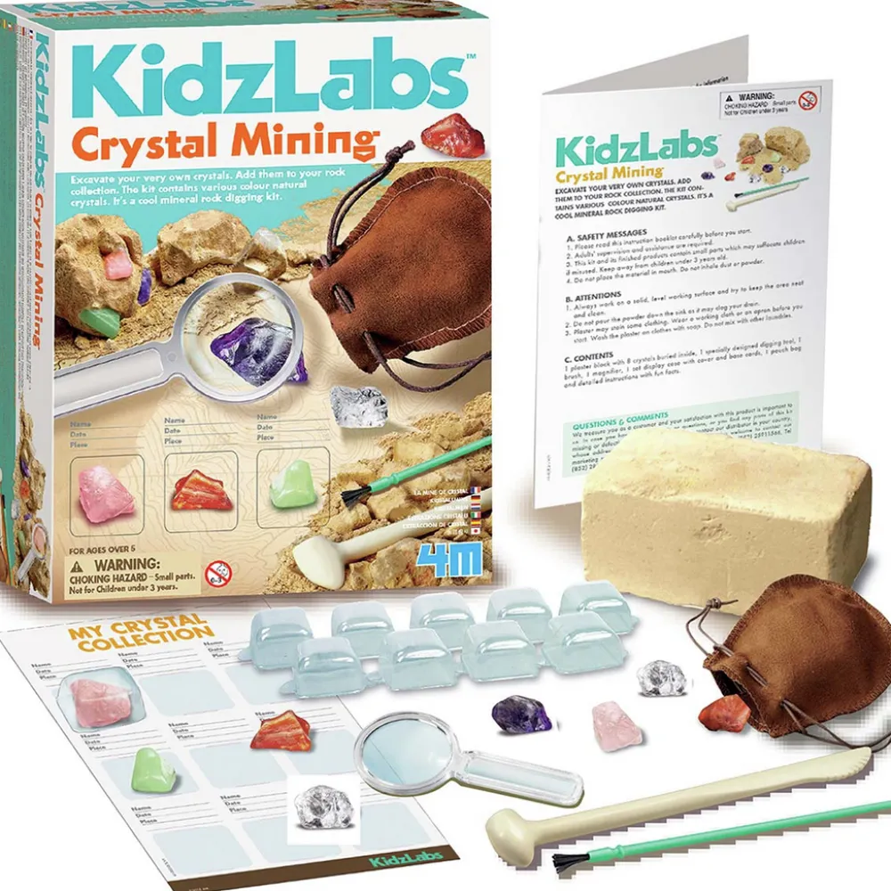 4M Kidz Labs Minería Cristalina ·*Niños Juguetes Stem