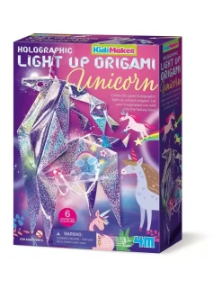 4M KidzMaker Origami de Unicornio Brillante ·*Niños Kit De Manualidades