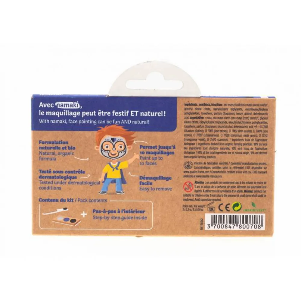 Namaki Kit maquillaje caballeros y superhéroes ·*Niños Pintura Facial Para Niños Y Niñas|Disfraces Infantiles