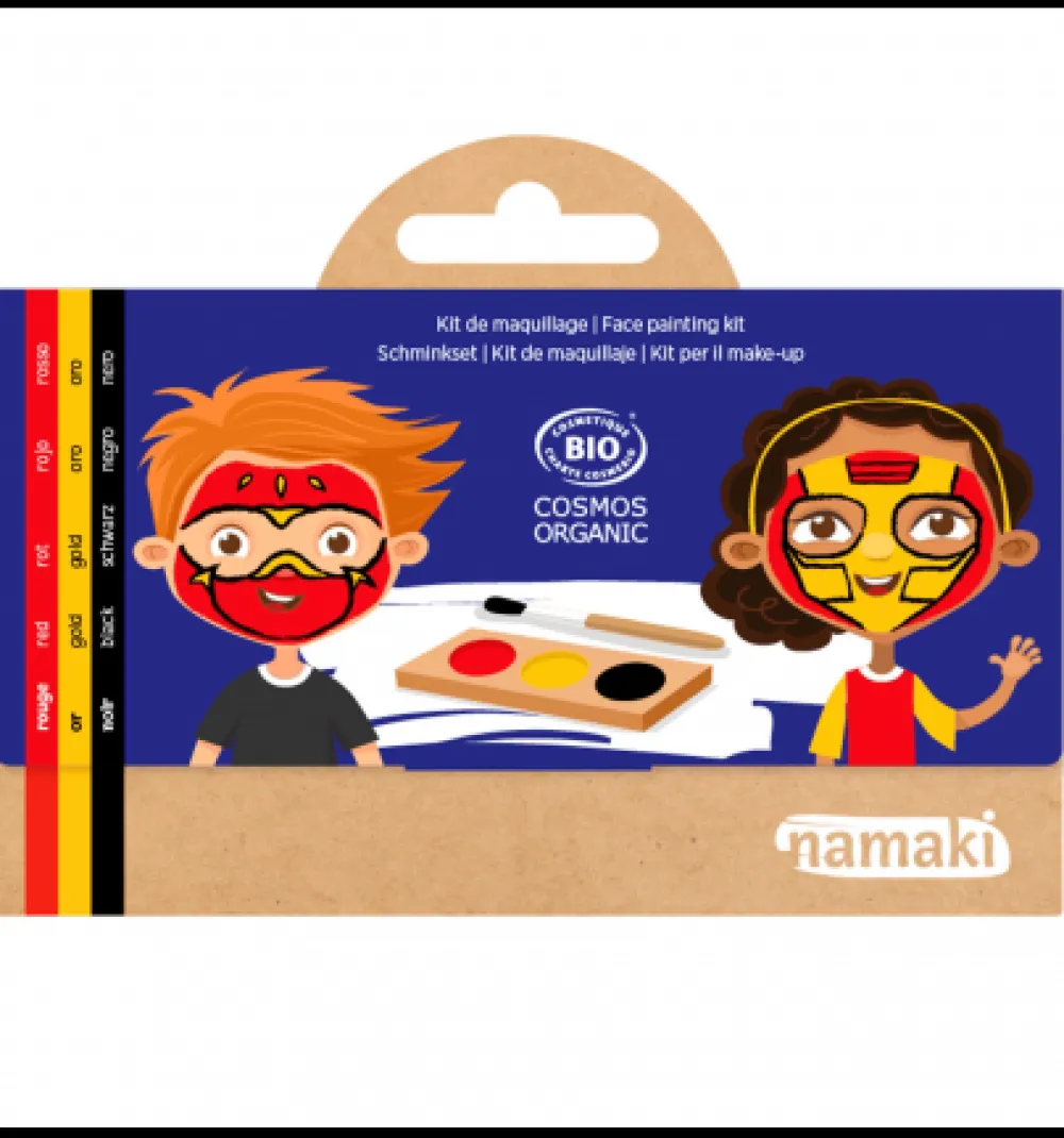 Namaki Kit maquillaje Ninja y Superhéroe ·*Niños Pintura Facial Para Niños Y Niñas|Disfraces Infantiles
