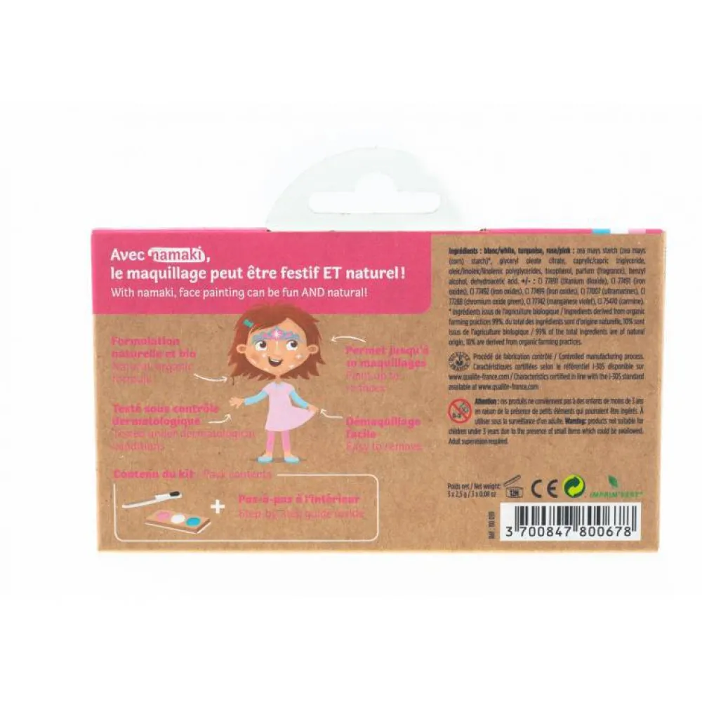 Namaki Kit maquillaje princesa y unicornio ·*Niños Pintura Facial Para Niños Y Niñas|Disfraces Infantiles