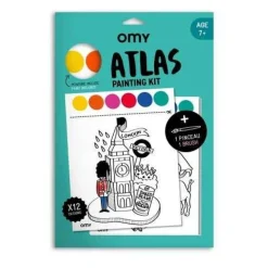 Omy Kit de pinturas Atlas*Niños Libros Para Colorear|Libros Para Colorear