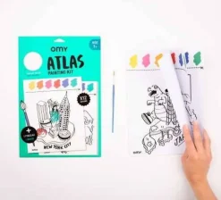 Omy Kit de pinturas Atlas*Niños Libros Para Colorear|Libros Para Colorear