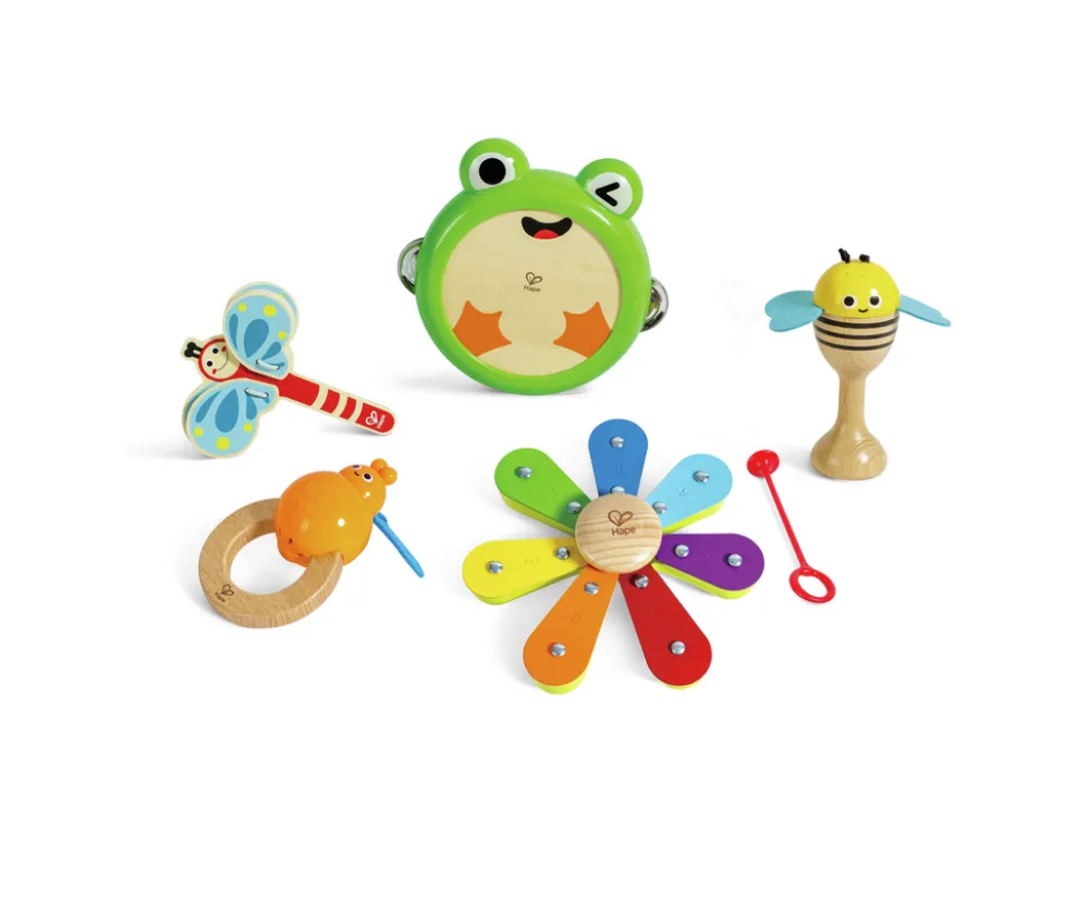 Hape Kit Rítmico Banda de la naturaleza ·*Niños Juguetes Montessori|Juguetes De Madera Para Niños