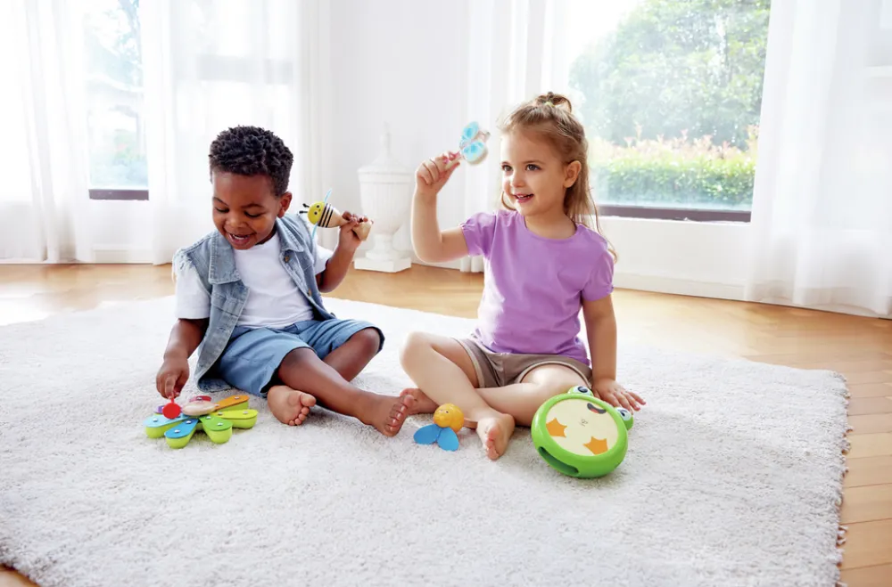 Hape Kit Rítmico Banda de la naturaleza ·*Niños Juguetes Montessori|Juguetes De Madera Para Niños