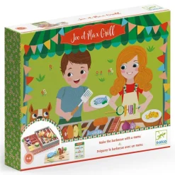 Djeco La Barbacoa de Joe & Max ·*Niños Cocinas De Madera Y Accesorios Juguete|Juguetes Waldorf